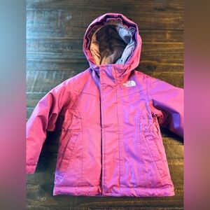 The North Face Fuchsia DRYVENT Hooded Jacket 3T
